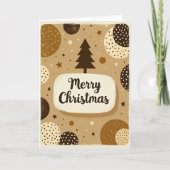 Vintage Merry Christmas Card カード (正面)