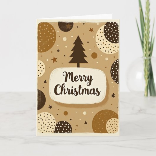 Vintage Merry Christmas Card カード (正面)