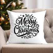 Vintage Merry Christmas - Festive and Elegant クッション
