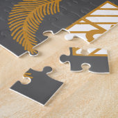 Vintage Merry Christmas Pattern- Classic Holiday  ジグソーパズル (側面)