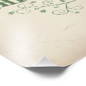 Vintage Merry Christmas Typography フォトプリント (角)