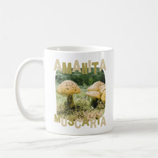 Vintage merry mushroom lovers, Amanita muscaria コーヒーマグカップ