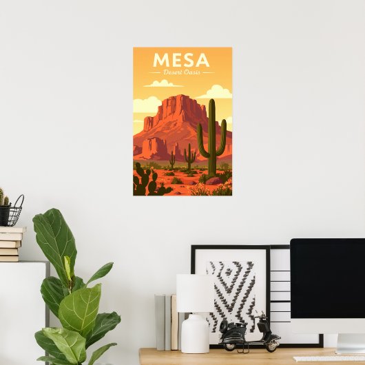 Vintage Mesa Arizona ポスター (ホームオフィス)