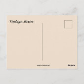 Vintage Mexico ポストカード (裏面)