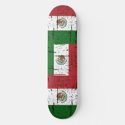 Vintage Mexico Flag スケートボード (正面)