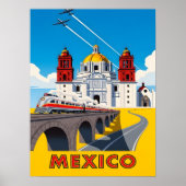 Vintage Mexico travel ポスター (正面)