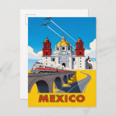 Vintage Mexico travel 案内ポストカード (正面/裏面)