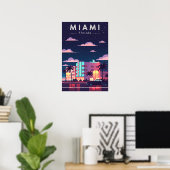 Vintage Miami ポスター (ホームオフィス)