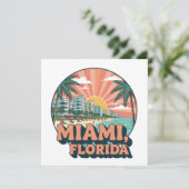 Vintage Miami Florida 80s Art Travel Logo (スタンド正面)