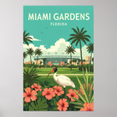 Vintage Miami Gardens Florida ポスター (正面)