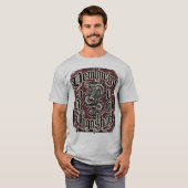 Vintage Mic and Viper Tattoo Style Illustration Tシャツ (正面フル)