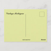 Vintage Michigan Map ポストカード (裏面)