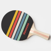 Vintage Midnight Across Striping with Name 卓球ラケット (横)