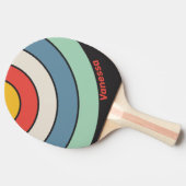 Vintage Midnight Circle Stripe with Name 卓球ラケット (横)