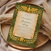 Vintage Military Graduation Party 招待状