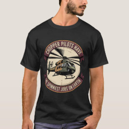 Vintage Military Helicopter Badge Tシャツ