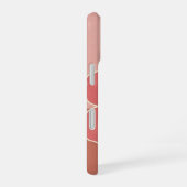 Vintage Minimal Hibiscus iPhone 16ケース (右側面)