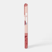 Vintage Minimal Strawberry Pattern iPhone 16ケース (左側面)