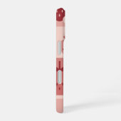 Vintage Minimal Strawberry Pattern iPhone 16ケース (右側面)