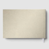 Vintage Minimalist Wedding Guest Book ゲストブック (裏面)