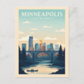 Vintage Minneapolis ポストカード (正面)