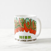 Vintage  Minneapolis Postcard コーヒーマグカップ (正面右)