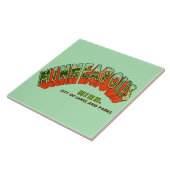 Vintage Minneapolis Postcard Tile タイル (側面)