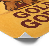 Vintage Minnesota Golden Gophers Mascot Poster – C ポスター (角)