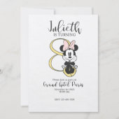 Vintage Minnie Mouse invitation fancy 招待状 (正面)