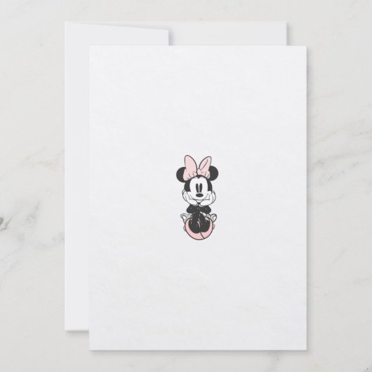 Vintage Minnie Mouse invitation fancy 招待状 (裏面)
