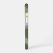 Vintage Mint Leaf Pattern iPhone 16ケース (左側面)