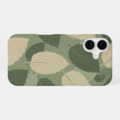 Vintage Mint Leaf Pattern iPhone 16ケース (裏面横)