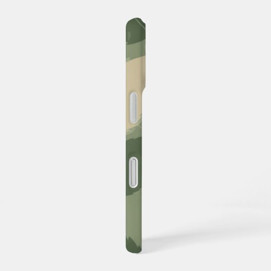 Vintage Mint Leaf Pattern iPhone 16ケース (右側面)