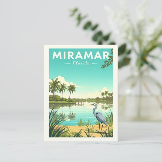 Vintage Miramar Florida ポストカード (スタンド正面)