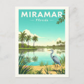 Vintage Miramar Florida ポストカード (正面)