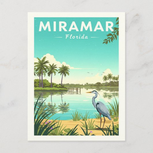 Vintage Miramar Florida ポストカード (正面)