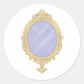 Vintage mirror with glow ラウンドシール (正面)