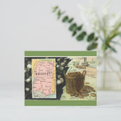 Vintage Mississippi Map Postcard ポストカード (スタンド正面)