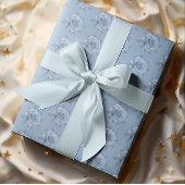 Vintage Misty Blue Roses Gift Decoupage 薄葉紙
