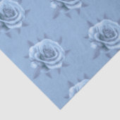Vintage Misty Blue Roses Gift Decoupage 薄葉紙 (詳細)