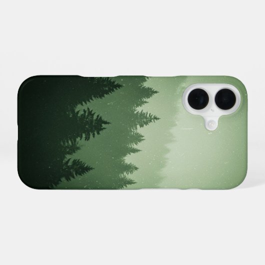 Vintage Misty Forest iPhone 16ケース (裏面横)