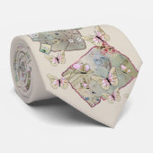 Vintage mit Schmetterlingen ネクタイ (ロール)