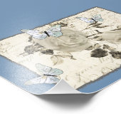 Vintage mit Schmetterlingen  フォトプリント (角)