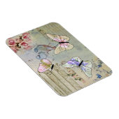 Vintage mit Schmetterlingen マグネット (右側)