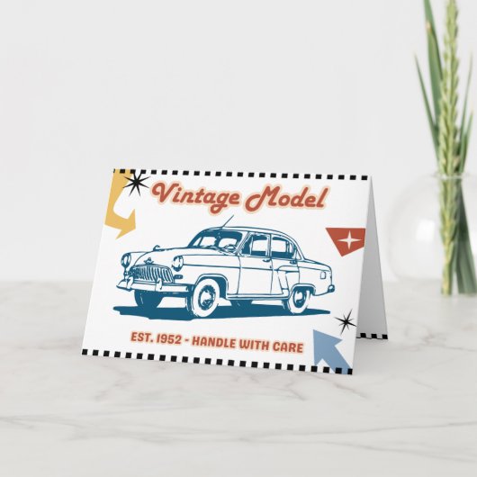 Vintage Model Birthday Card - 1952 Classic シーズンカード (正面)