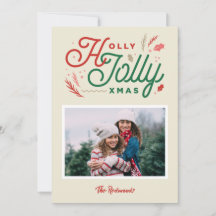Vintage Modern Photo Xmas card