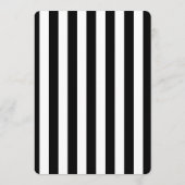 Vintage Modern Stripe Save the Date Cards 招待状 (裏面)