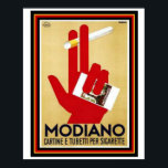 Vintage Modiano Cigarette Ad Poster 16 x 20 ポスター<br><div class="desc">Deco Pop Advertisment poster for Modiano Cigarettes.  16 x 20</div>