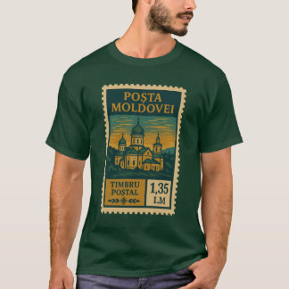 Vintage Moldova Postage Stamp Shirt Tシャツ