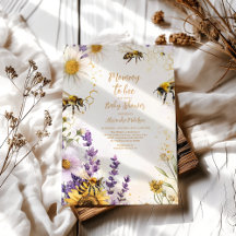 Vintage Mommy to Bee Wildflowers Baby Shower